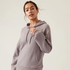 Athleta Waffle Hoodie Sweatshirt